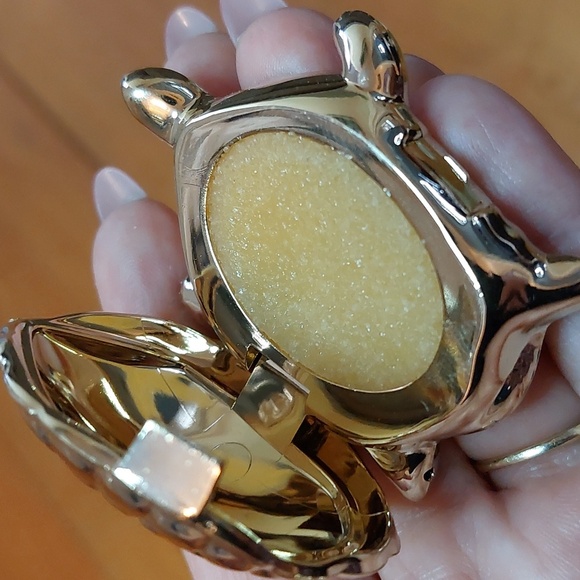 Vintage Avon Golden Turtle Solid Perfume CANDID full In Box - Picture 4 of 5